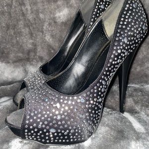 Black Sparkly Heels
